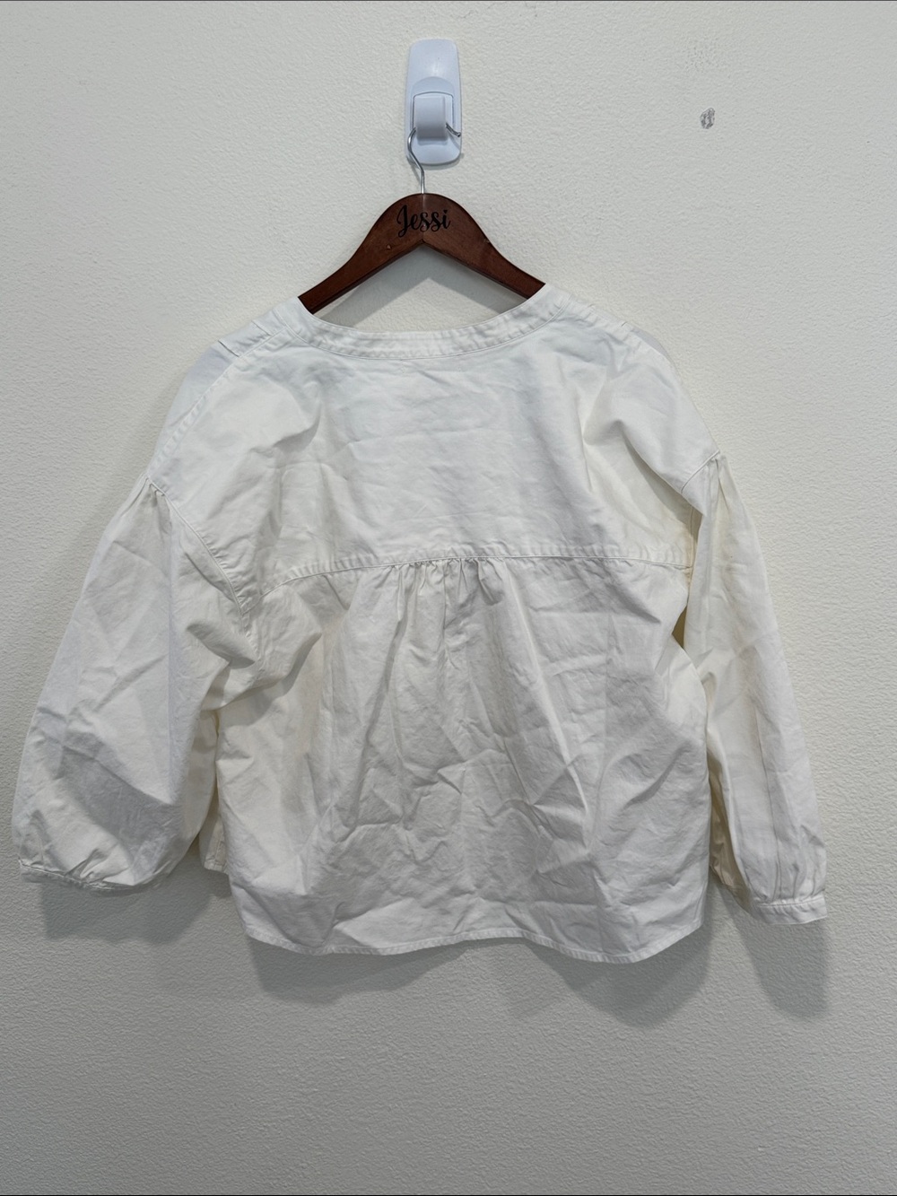 Nation LTD White Pintuck Popover Blouse - Picture 4 of 5